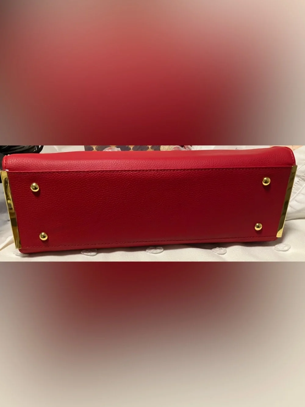 Joy & Iman Hollywood Glambag Marsala Red Leather - 2004 Deadstock NEW- NIP Set - Picture 15 of 16